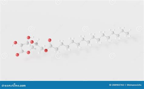 Ascorbyl Palmitate Molecule 3d, Molecular Structure, Ball And Stick Model, Structural Chemical ...