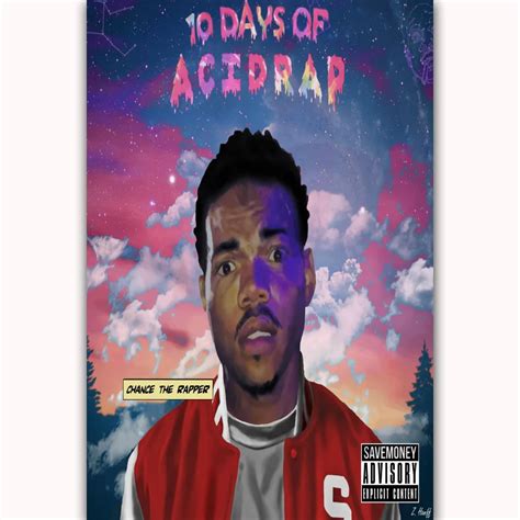 MQ143 Chance the Rapper 10 Days Of Acid Rap Music Album Cover Hot Art Poster Top Silk Light ...