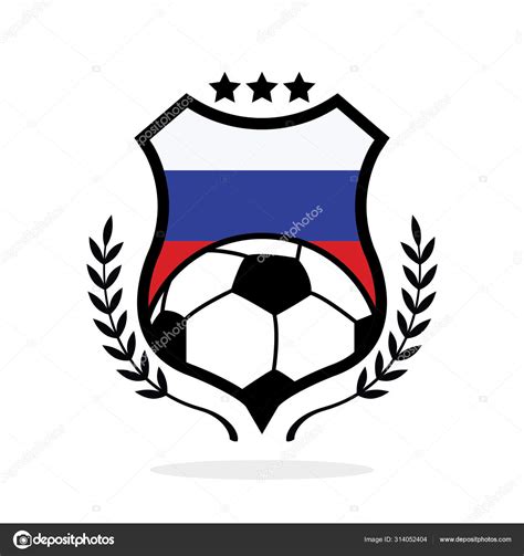 Russia Football Club Logo Flag Stock Vector by ©InkDropCreative 314052404