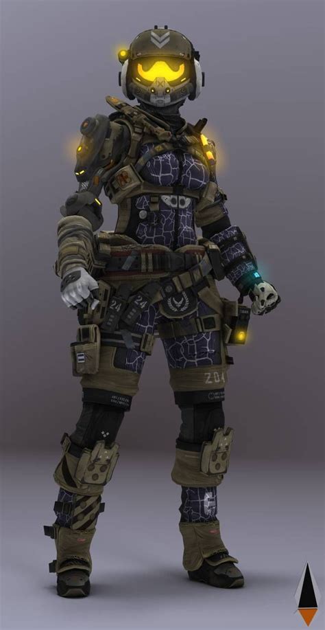 Female Pilot #9 [Titanfall 2] by IamFile on DeviantArt | Titanfall, Futuristic armor, Pilots art