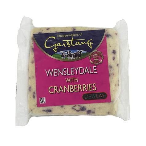 Dewlay Cheesemakers Wensleydale & Cranberries 200g (12 Pack)