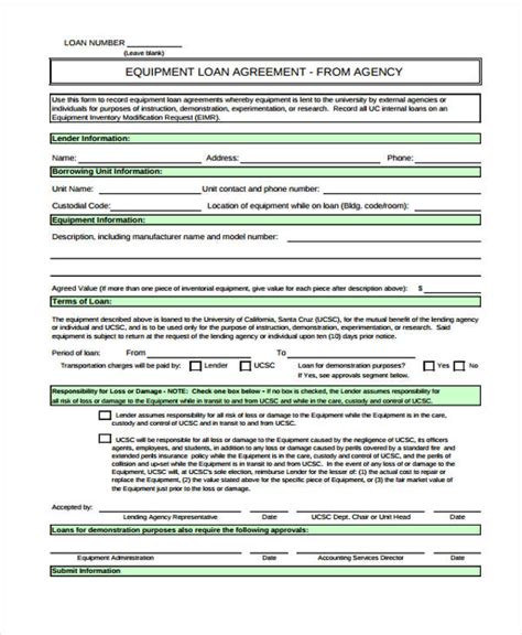 FREE 40+ Printable Loan Agreement Forms in PDF | MS Word