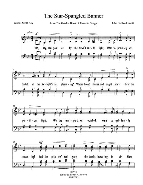 The Star-Spangled Banner (Smith, John Stafford) - IMSLP: Free Sheet Music PDF Download