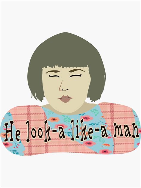 "Ms Swan - He Look Like A Man" Sticker for Sale by LeKrome | Redbubble