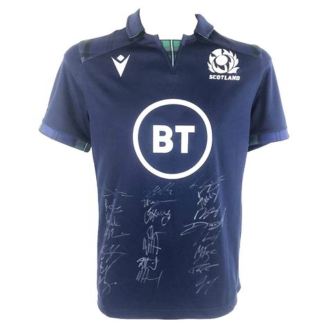 Signed Scotland Rugby Jersey - Fully Autographed Shirt