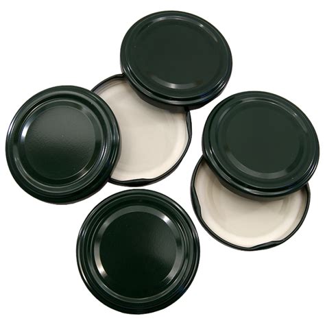 63mm Twist On Jam Jar Lids - Green - Pack Of 6 - Balliihoo