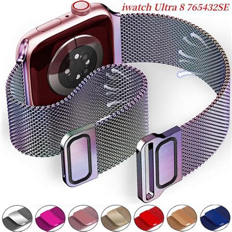 Stainless Steel Band For Apple Watch Series 8/SE/7/6 /5/4/3/2/1 45mm ...