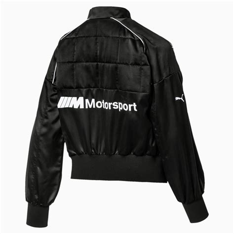 PUMA Satin Bmw M Motorsport Street Women's Jacket in Black - Lyst