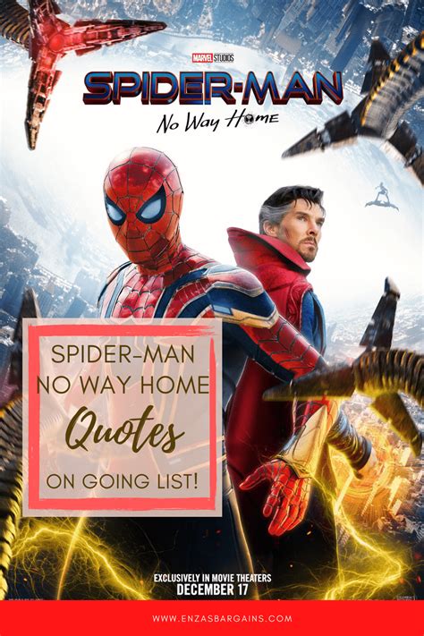 Spider-Man: No Way Home Quotes - Enza's Bargains