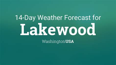 Lakewood, Washington, USA 14 day weather forecast