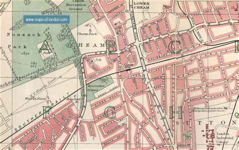 Map of Sutton, London