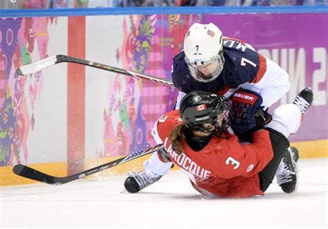 Canadian Women's Hockey League fight features Canada vs. USA