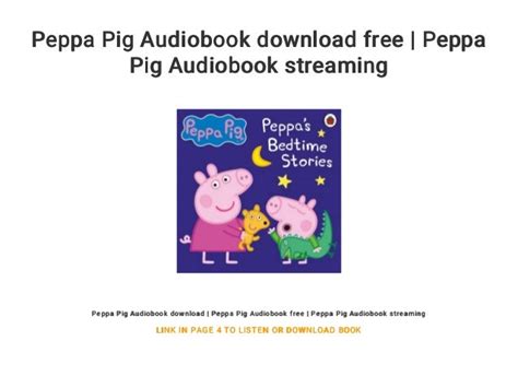 Peppa Pig Audiobook download free | Peppa Pig Audiobook streaming