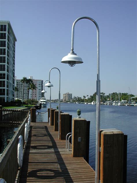 aluminum wharf pole dock light