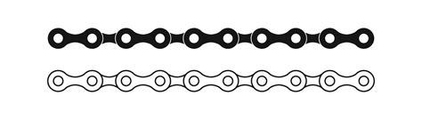 Bike chain icon. Bicycle link gear symbol. Motorcycle signs. Cycle symbols. Chain machine icons ...