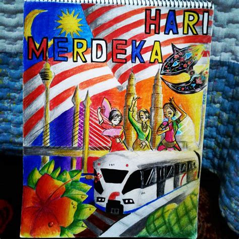 Poster Kemerdekaan Malaysia – Lakaran