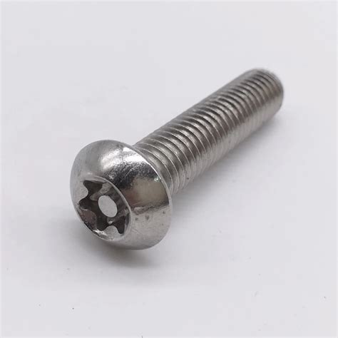 M8 Security Screw / Tamper Resistant Pin in Torx Drive Button Head Socket Cap Torx Screws ...