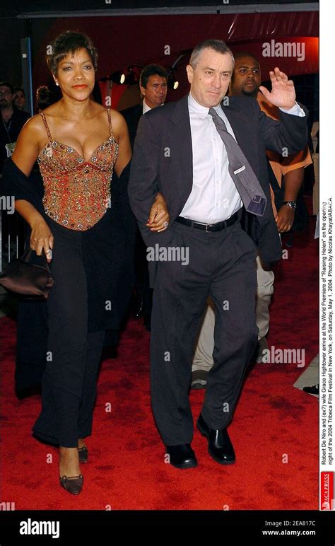 Robert De Niro and (ex?) wife Grace Hightower arrive at the World ...