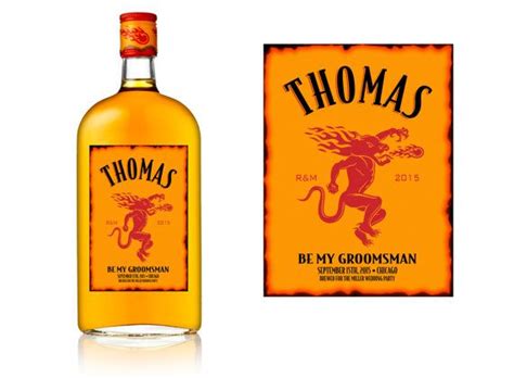 Personalized Fireball Whiskey Label - Ythoreccio