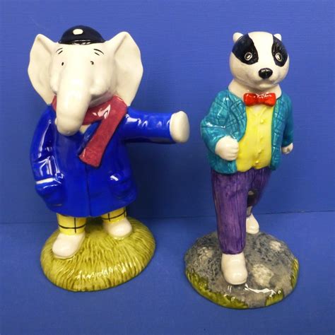 Beswick Limited Edition Rupert The Bear Figurines - Bill Badger & Edwa ...