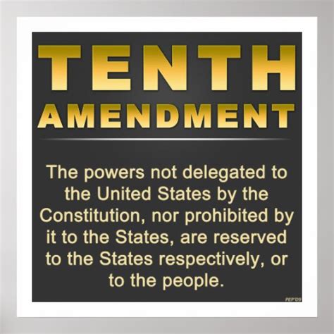 Tenth Amendment Poster | Zazzle