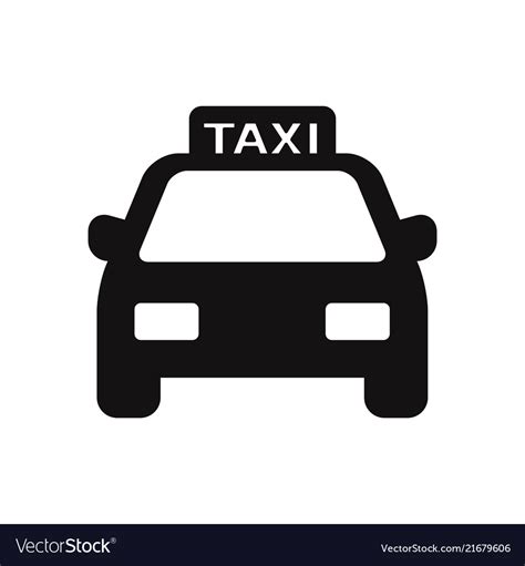 Taxi icon Royalty Free Vector Image - VectorStock