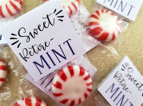 25 Retirement Party Favors Sweet Retire-mint Party Favors - Etsy