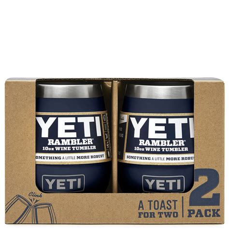 Yeti Rambler 10 Oz Wine Tumbler 2 Pack - Navy | elliottsboots