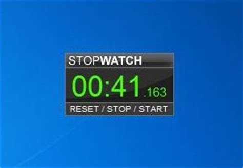 Stopwatch Windows 7 Gadgets