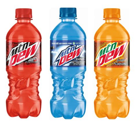 Mountain Dew Soda Variety Pack 20oz Bottles, 10 Units - Code Red ...