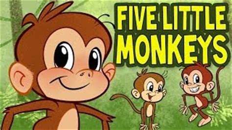 Five Little Monkeys with Lyrics - Nursery Rhyme Songs for Children ...