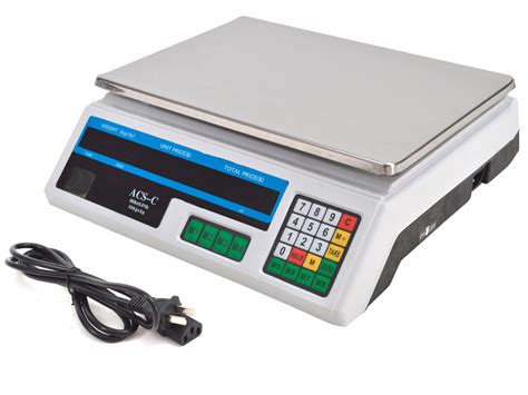 Digital Weight Scale 60LB Price Computing Food Meat Scale Produce Deli ...