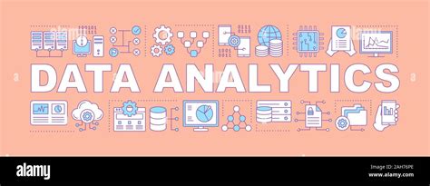 Data analysis word concepts banner. Big data. Machine learning algorithms. Databases and servers ...