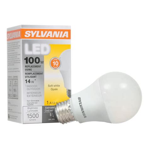 Sylvania LED Light Bulb, 100W Equivalent, A19, Soft White - Walmart.com - Walmart.com