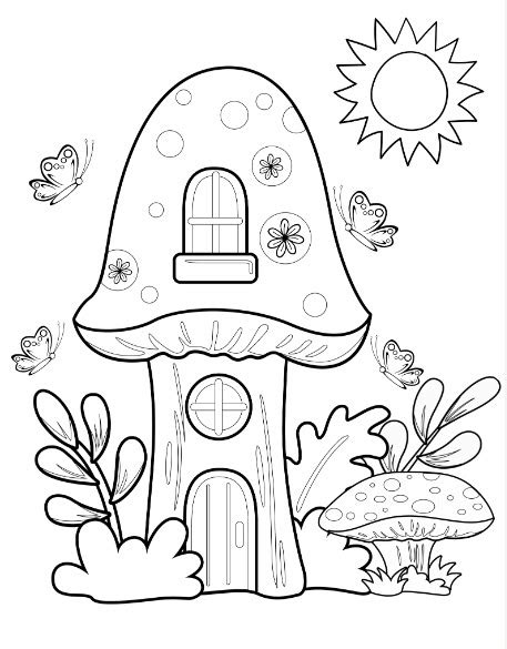 Fairy Garden Coloring Pages {FREE, printable} | Fairy Garden DIY