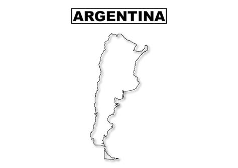 Premium Vector | Argentina vector map outline