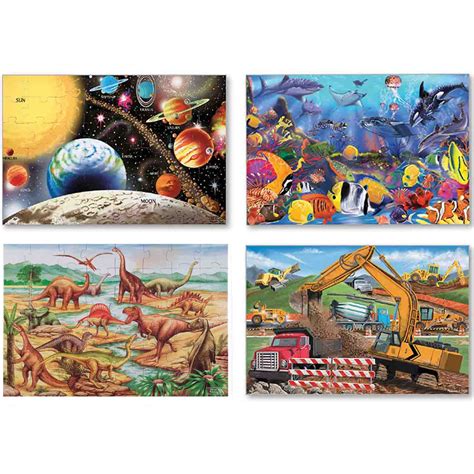 Melissa & Doug Floor Puzzles, Set of 4 | Becker's