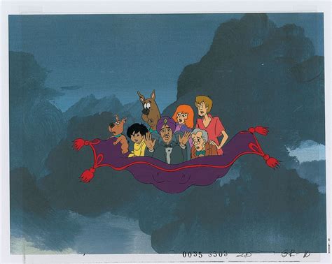 Scooby, Shaggy, Daphne, Flim Flam and Scrappy production cel from The ...