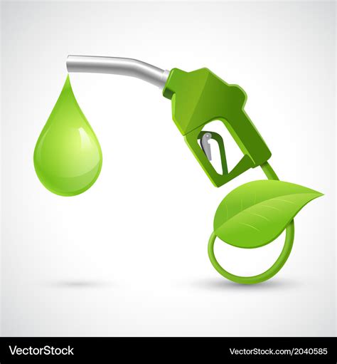 Bio fuel logo concept Royalty Free Vector Image