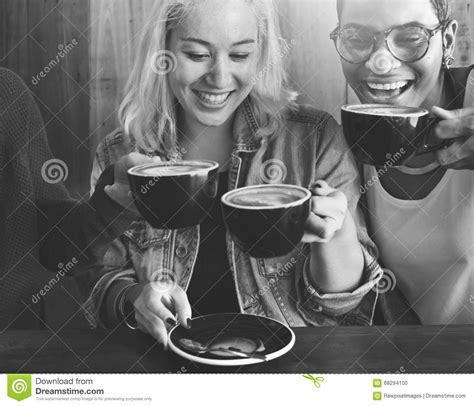 Friends Meeting Happiness Coffee Shop Concept Stock Photo - Image of interacting, break: 68294100