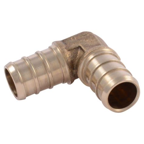 SharkBite 1/2 in. Brass PEX Barb 90-Degree Elbow-UC248LFA - The Home Depot