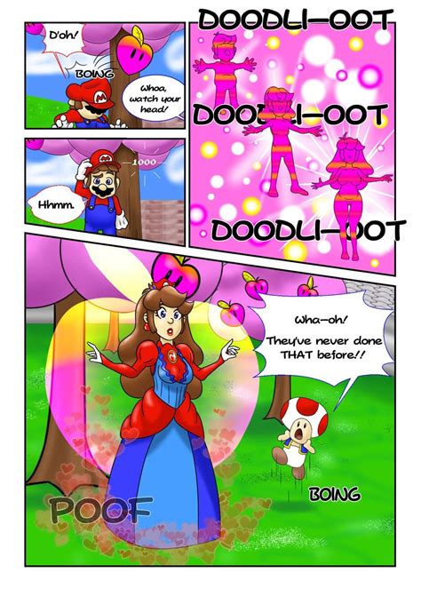 Princess Mario - Page Two by FieryJinx on DeviantArt | Tg transformation comics, Funny cartoon ...