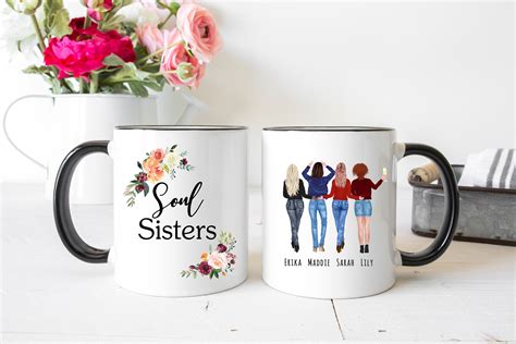 Personalized Soul Sisters Mug Sorority Sisters Gift Idea | Etsy