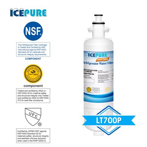 ICEPURE LT700P Replacement Refrigerator Water Filter, Compatible with LG LT700P, | eBay