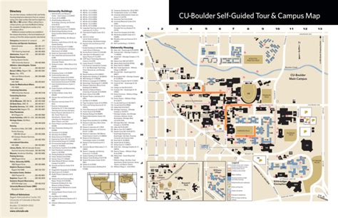 CU-Boulder Self-Guided Tour & Campus Map