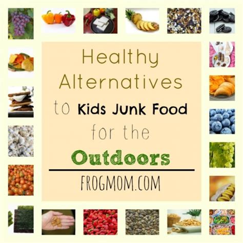 Healthy Alternatives to Kids Junk Food for the Outdoors - Frog Mom