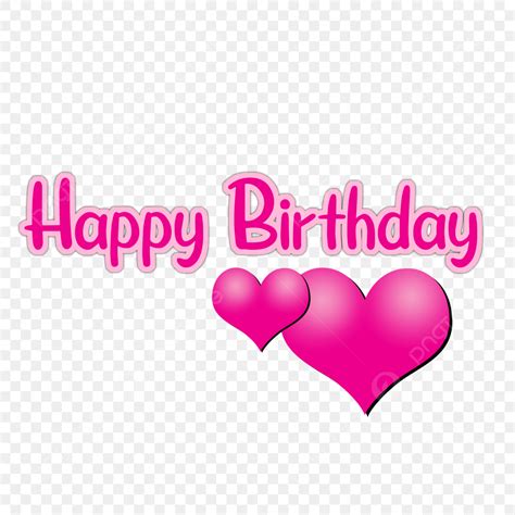 Happy Birthday Text PNG Transparent, Happy Birthday Text Png, Pink, Happy Birthday, Birthday PNG ...
