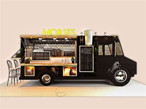 Mini van coffee stall design ideas/ Food truck conceptual design idea | Coffee food truck, Food ...