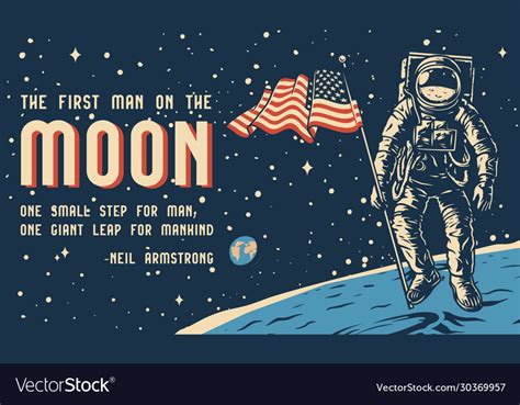 Space vintage colorful horizontal poster Vector Image