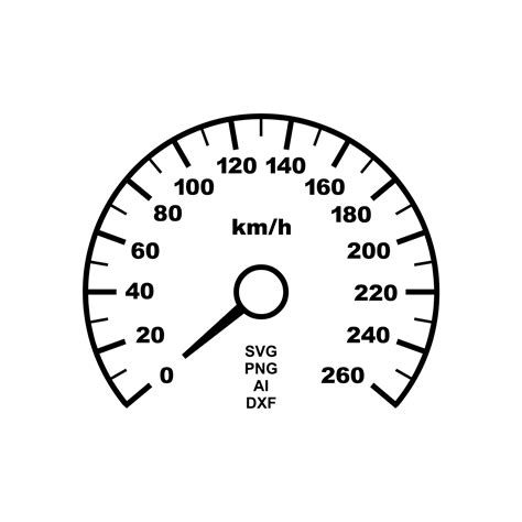 Speedometer Clipart, Gauge, Car Speedometer, Speeding Svg, Png, Ai, Dxf ...